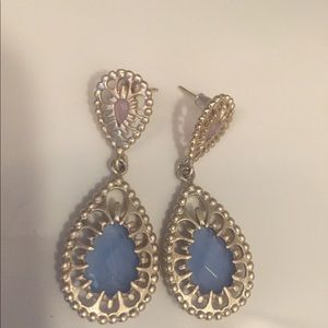 Kendra Scott earrings in light blue